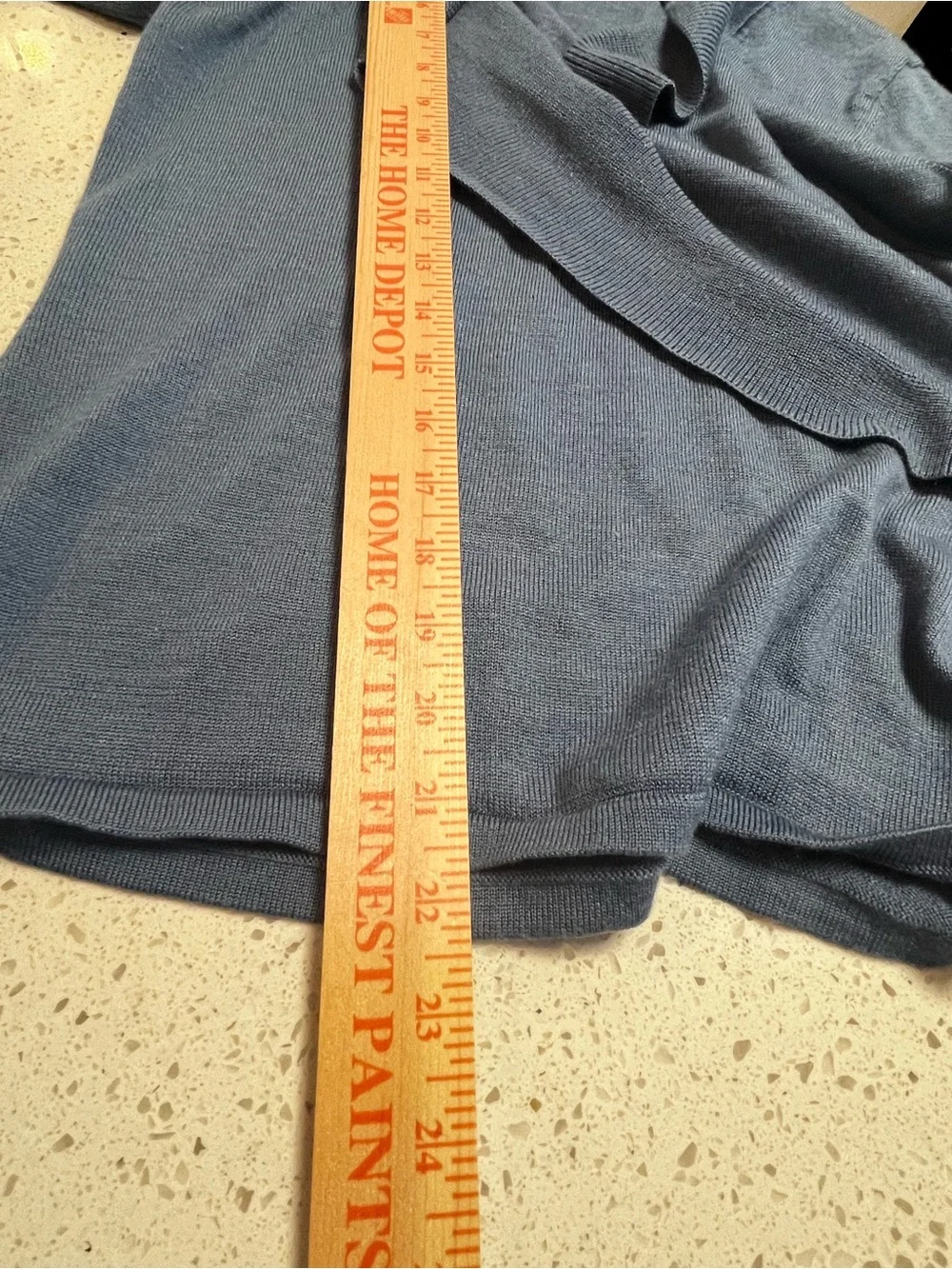 Ann Taylor Slate Blue Shawl Collar Wrap Cardigan - Picture 7 of 8
